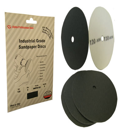 Alpha Sandpaper 5PK 5" #120