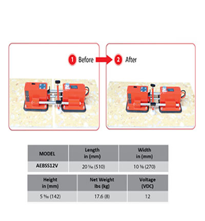 SEAM Setter EZ-PRO with Makita Battery and Charger White Rubber ABACO