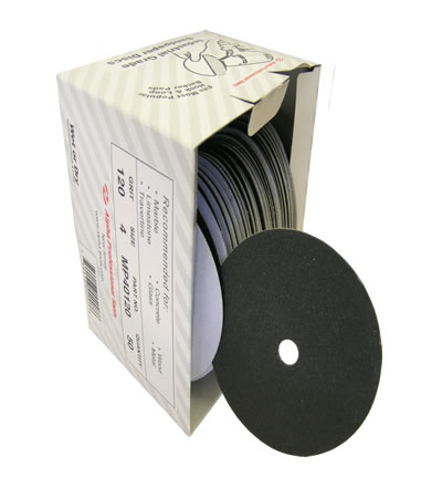 [MP40120] Sandpaper Hook & Loop 4" #120 ALPHA