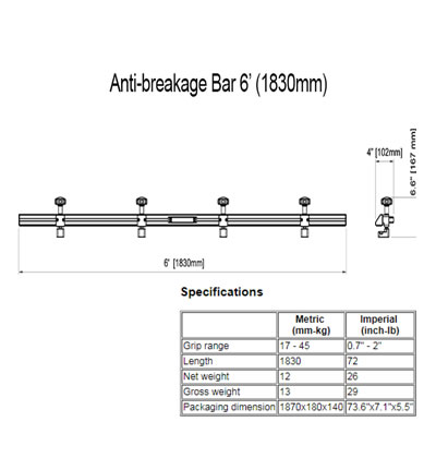 [CTTABB6] Anti-Breakage Bar 6â€™ AARDWOLF